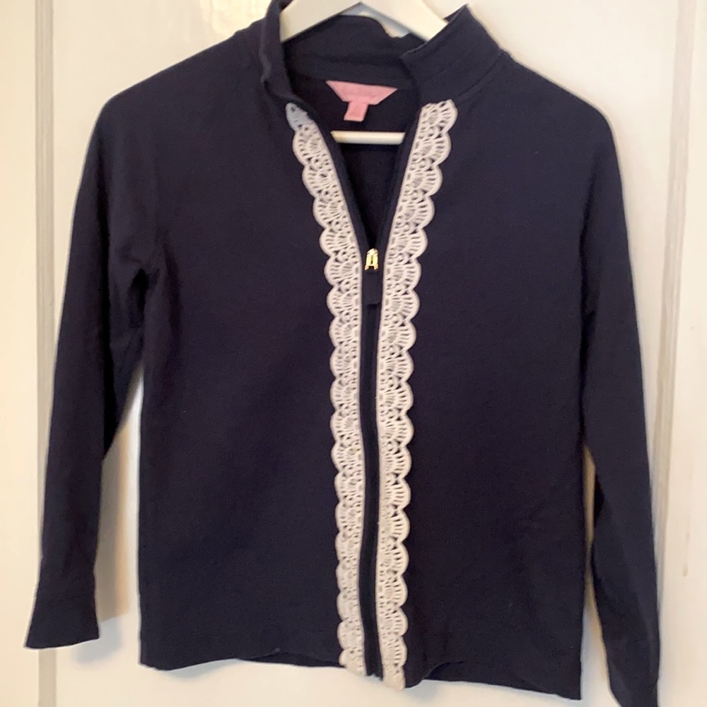 Lilly Pulitzer zip up sweatshirt